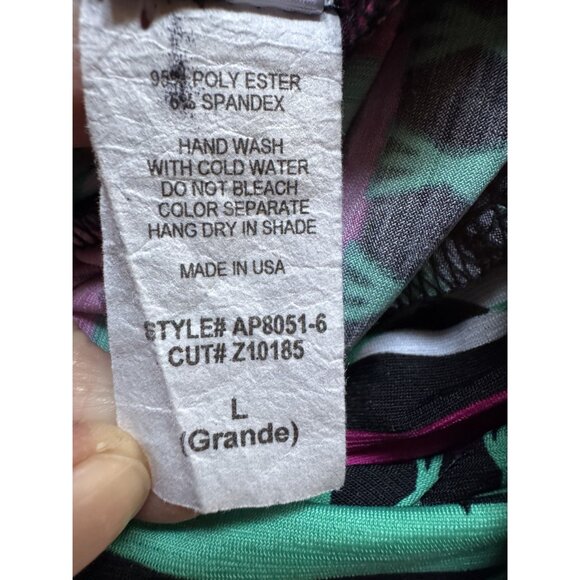 Giddy Up Glamour Womens Geometric Print Pants L USA Polyester/Spandex - Picture 4 of 16